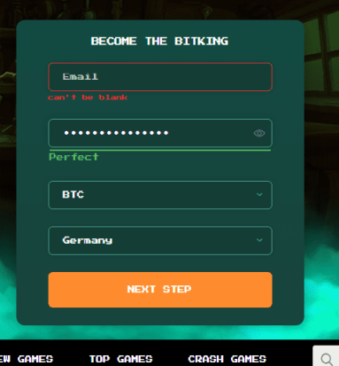 Registration BitKingz Casino rating without verification